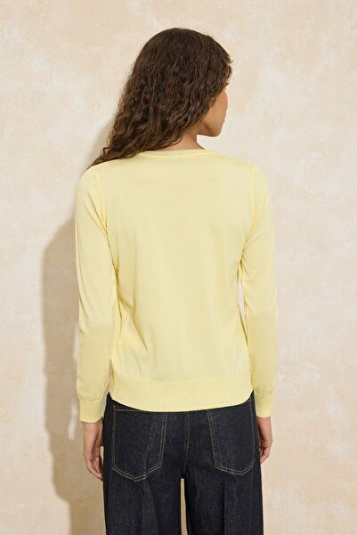 Trendyol Collection Wardrobe Essentials Green Mercerized Look Crew Neck Knit ...