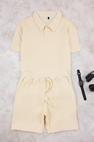 Trendyol Collection Taş Loose Fit Polo Neck Thick Tracksuit Set Tmnss26Em00001