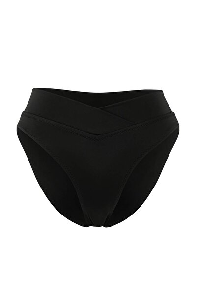 ترينديول كوليكشن سروال بيكيني أسود*001 بخصر عادي وتصميم هيبستر