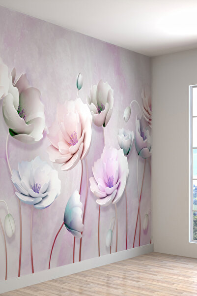 dreamwall 3 Boyutlu Kabartma Çiçekler Duvar Kağıdı,yatak Odası Duvar Kağıdı,o...