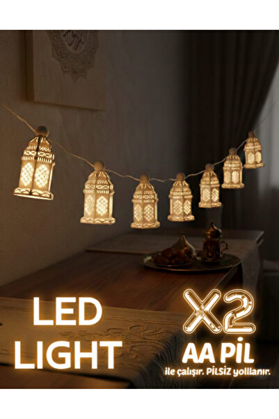 evden Ramazan Süslemeleri Dekoratif Pilli Led Fener Hoşgeldin Ramazan Feneri ...