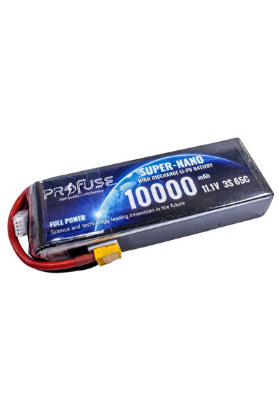 Profuse 11.1V 3S Lipo Pil-Batarya 10000mAh 65C