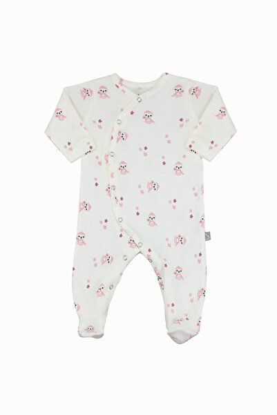 Boumini Baby Jumpsuit with Baby Booties Pink Miskin