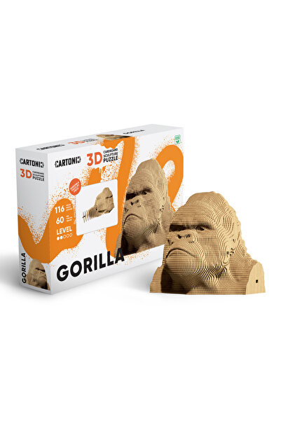 Cartonic لغز ثلاثي الأبعاد - غوريلا