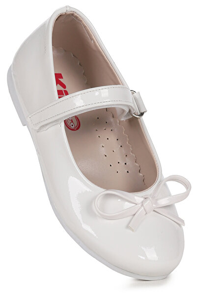 Kiko Kids Balerina pentru fete cu fundă și velcro din piele lacuită