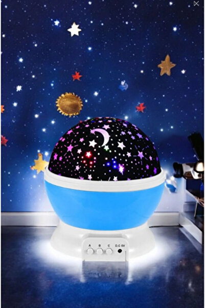 ELBA Colorful Starry Sky Projection Night Light - Blue