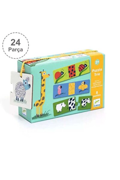 djeco Üçlü Puzzle - Naked Animals