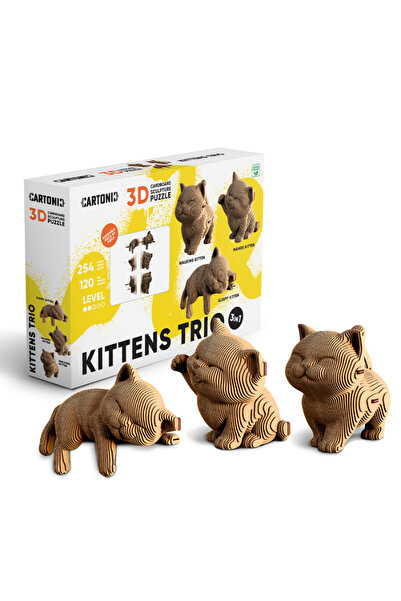 Cartonic 3D Puzzle - Kittens Trio