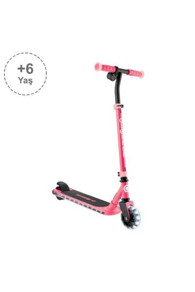 Globber One K E-Motion 6 - Işıklı Elektrikli Scooter - Mercan Pembesi