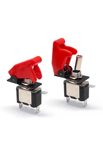 Robotistan مفتاح صاروخي - مفتاح تشغيل/إيقاف مع غطاء