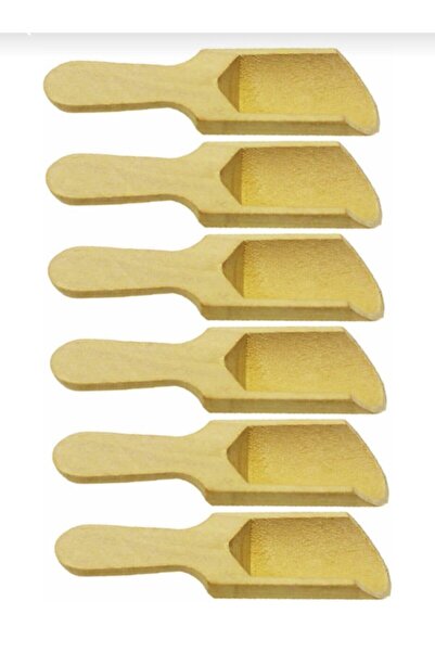 Kitchen Pembelia 6 Lı Bambu Kürek Baharat Kaşığı