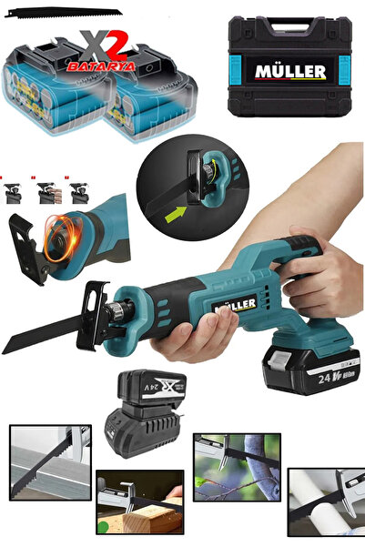 Müller Alman Kömürsüz Motor 128 Vf Çift Akülü Kemik Ağaç Dal Ve Çok Amaçlı Bu...