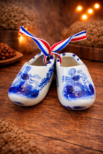 Holland Hollanda Klompen Takunya Seramik Dekoratif Obje