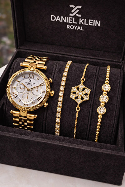 Daniel Klein Marka - Altın Renk - 2 Yıl Garantili - Kadın Kol Saati - Bilekli...