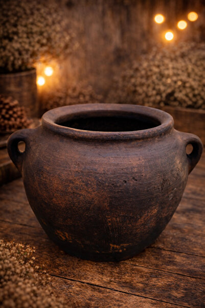 antiqloft Erzurum Yöresel Antika Küp - Toprak Testi - Dekoratif Otantik Obje