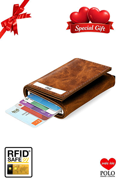 POLOGRAND London Portofel original unisex cu mecanism automat, cu cutie, prot...