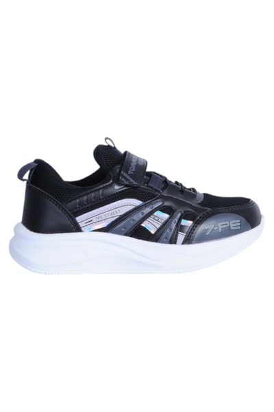 moda ayakkabım Tommix 508 Black-White Boys' Leather Sports Shoes
