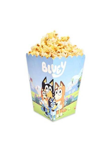 Parti Dükkanım Bluey Mısır Kutusu 8 Adet