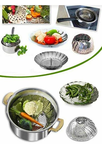 Kitchen Pembelia Paslanmaz Çelik Buharda Sepze Pisirme Aparatı