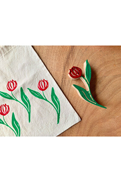 Arkaik Craft Model de lalele Matriță din lemn pentru imprimare Matriță pentru...