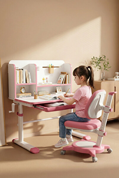 Karr Kids Sakura Yükseklik Ayarlı Çocuk Çalışma Masası