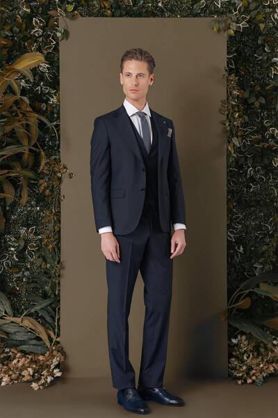 Efor TK 881 Slim Fit Lacivert Klasik Takım Elbise