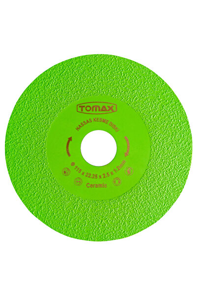 Tomax HASSAS KESİM VE ZIMPARALAMA DİSKİ 115x1,2 mm (YEŞİL)