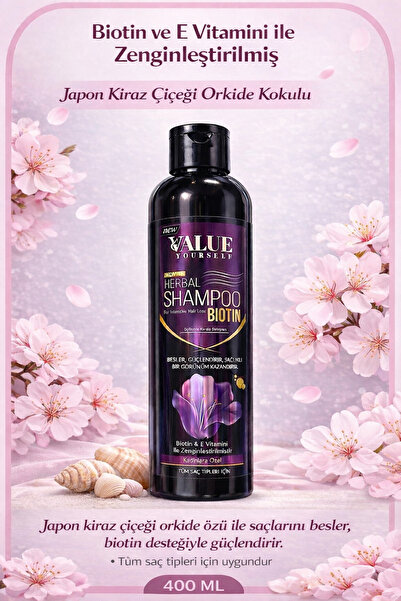 Value Yourself Biotin ve E vitamin içeren kadın şampuanı