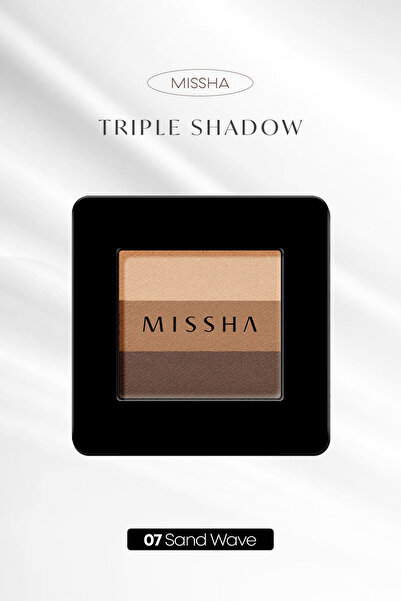 Missha Yumuşak Dokulu, Dökülme Yapmayan 3 Renkli Göz Farı Triple Shadow (07 S...