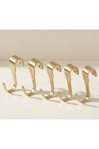 IKEA Hultarp 7 Cm Gold Altın 5 Li Set Kanca Duvar Rayı Için 5 Adet Çelik Kanc...