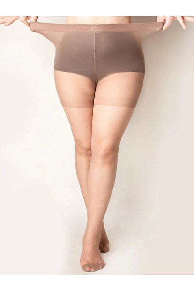 Çorapdiyari Ciorapi maxi fit, culoare bronz strălucitor, mărime mare, 2 perechi