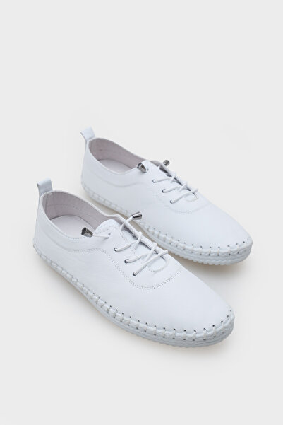 Capone Outfitters Fina Genuine Leather Soft Comfort Sole Women's Ballerinas