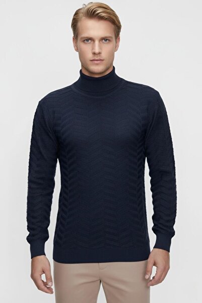 Efor TR 836 Lacivert Balıkçı Triko