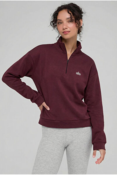 HepsitrentStore سويت شيرت بأكمام طويلة وسحاب نصفي من فيشني