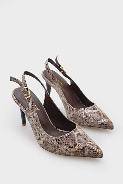 Capone Outfitters Pantofi de damă Sally cu spate deschis cu toc mediu cu talp...