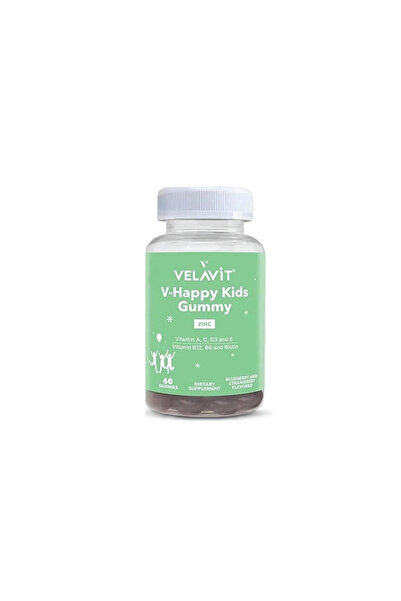 Velavit V-Happy Kids Gummy - Food Supplement Containing Zinc and Multivitamin...