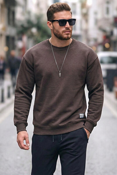 Buratti Regular Fit Crew Neck Cotton Lining Soft Raised Sweat Men's SWEAT 590...
