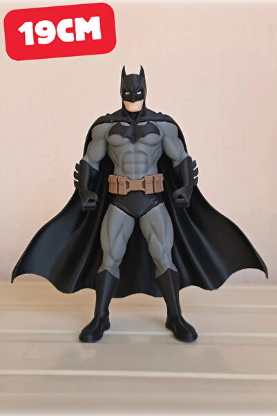 Genç 3D Batman DC Figür | Koleksiyonluk Süper Kahraman Heykeli | 19 cm Dekora...