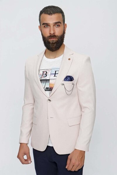 Efor C 620 Slim Fit Bej Spor Ceket