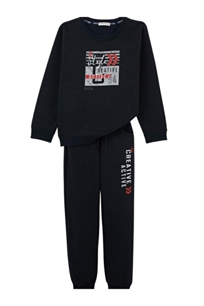 Zekids Κοστούμι αθλητικής φόρμας για αγόρι με ράστερ με ελαστική μέση και ενε...