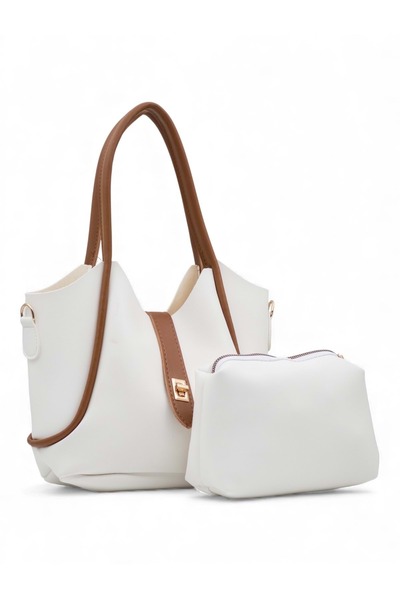 blancaston 1020 Γυναικεία τσάντα μακιγιάζ Τσάντα χειρός και ώμου Σετ 2 τεμαχίων