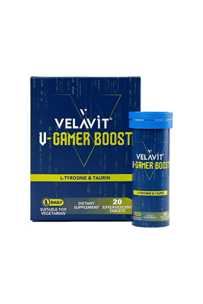 Velavit V-Gamer Boost Nutritional Supplement 20 Tablets