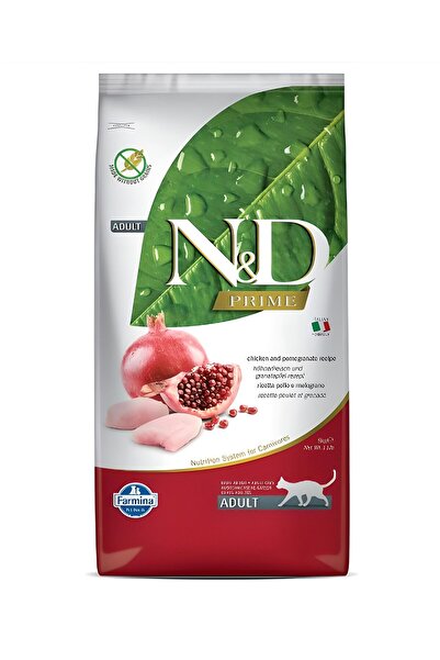 N&D Prime Tahılsız Tavuklu Ve Narlı Yetişkin Kedi Kuru Maması 10 كجم