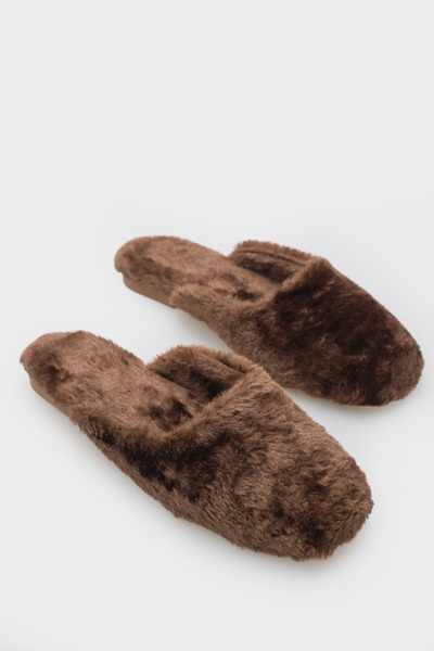 Capone Outfitters Cecile Kadın Peluş Burnu Kapalı Terlik