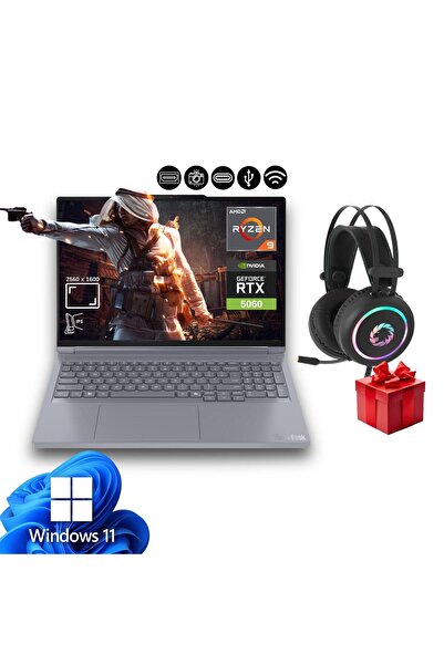 LENOVO Thinkbook G6 Ryzen9 8940HX 32GB 1TB Nvme SSD 8Gb RTX5060 21U00013TX AT...