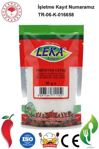 leka baharat Hindistan Cevizi Yağlı 50 g