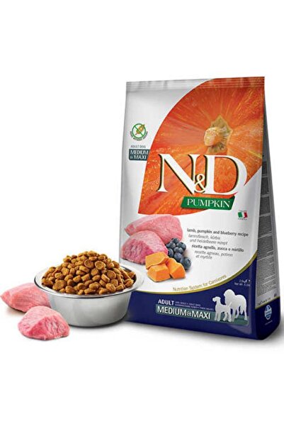 N&D Pumpkin Kuzu&Yaban Mersini Orta Büyük Irk Köpek Maması 2,5 Kg