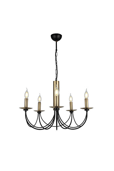 LUCEA Dofa 5'li Eskitme Siyah Avize