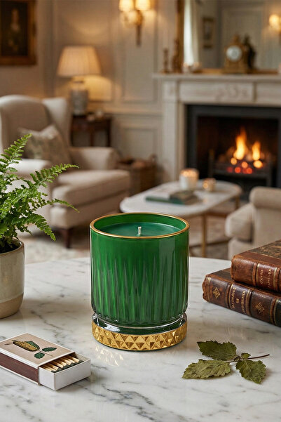 THE GROOVE Paçuli Kokulu Yaprak Yeşili Gold Gloria 8,5 X 9,5 Cm Dekoratif Kok...