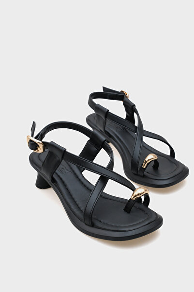 Capone Outfitters Vally Mid Heeled Flip Flops Women's Sandals